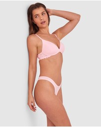 Bras N Things - NKD High Leg G String - Pink