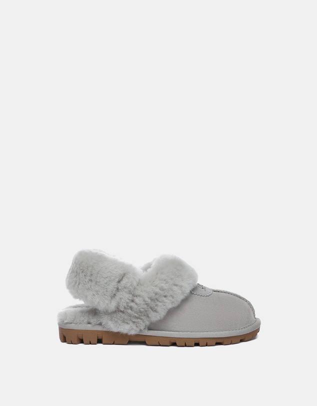 EVERAU - Australian Shepherd Ugg Waffle Fluffy Double Faced Sheepskin Upper House Shoes