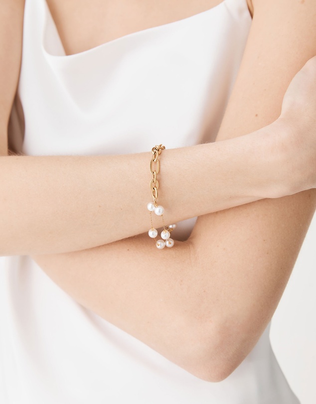 Forcast - Sophia Pearl Gold Bracelet