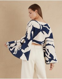 Amelius - Zaffira Linen Crop Top