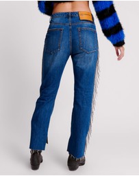 ONE TEASPOON - Bluemoon Jewelled Hooligans Mid Waist Relaxed Jeans