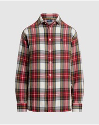 Polo Ralph Lauren - Relaxed Fit Plaid Cotton Twill Shirt - ICONIC EXCLUSIVE
