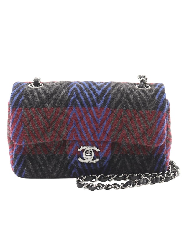 Pre-Loved by Azura Reborn - Pre-Loved Mini Rectangular Classic Tweed Single Flap
