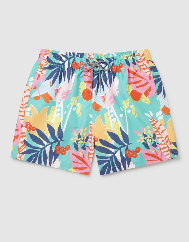 Boardies - Boardies Miami Green Mid Length Swim Shorts