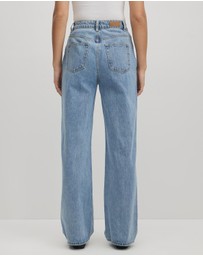 AERE - Clara Mid Rise Drawcord Jeans