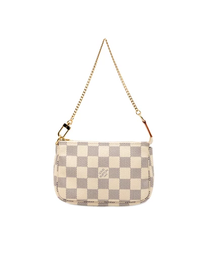 Pre-Loved by Azura Reborn - Pre-Loved Damier Azur Mini Pochette Accessoires