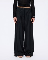 Minima Esenciales - Senna Wool Blend Wide Leg Pants