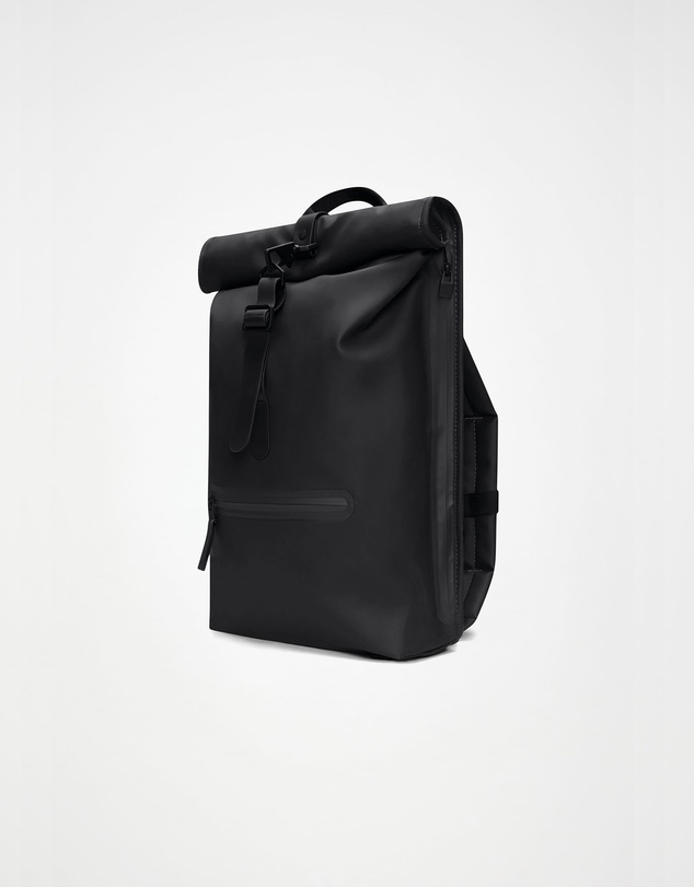 RAINS - Rolltop Rucksack Black