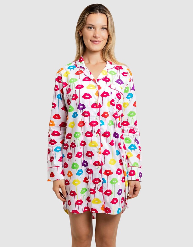 Sant And Abel - Women's Drawbertson Drippy Lips Night Shirt