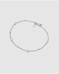 Kuzzoi - ICONIC EXCLUSIVE - Bracelet Male Ball White Crystals 925 Sterling Silver