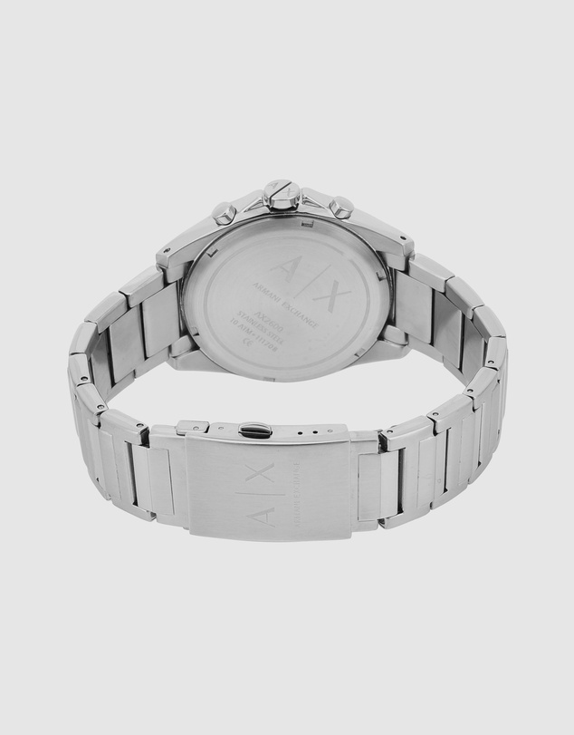 Armani Exchange - Silver-Tone Chronograph Watch