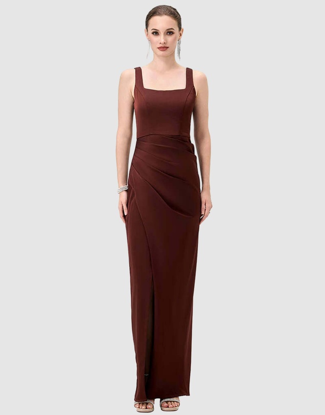 Bariano - Dira Square Neck Gown