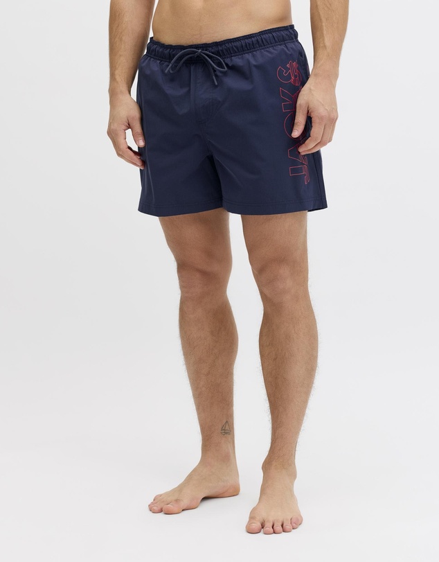 Jack & Jones - Jpstmaui Wave Logo Swim Shorts Reg SN