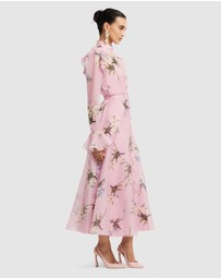 LEO LIN - Katrina Butterfly Sleeve Midi Dress
