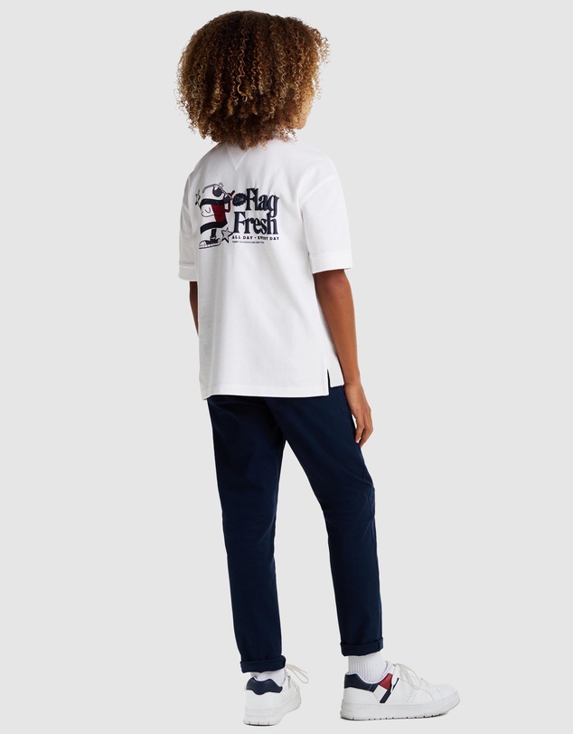 Tommy Hilfiger - Regular Back Slogan Polo Shirt - Kids