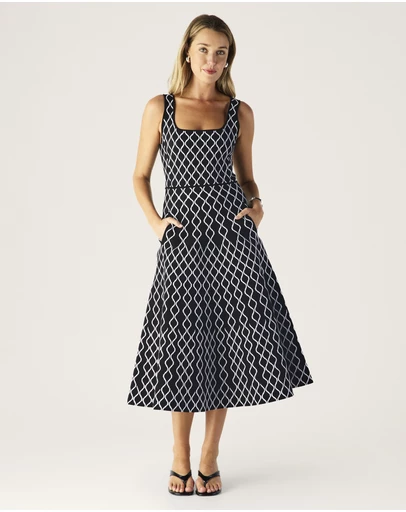 MOS The Label - Tropea Knit Midi Dress
