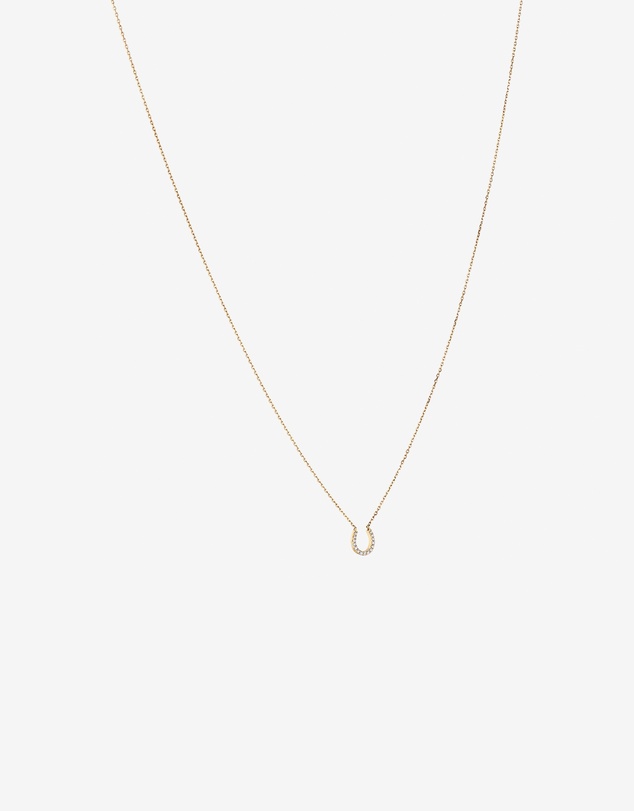 Michael Hill - Horseshoe Necklace with 0.10 Carat TW of Diamonds in 10kt Yellow Gold