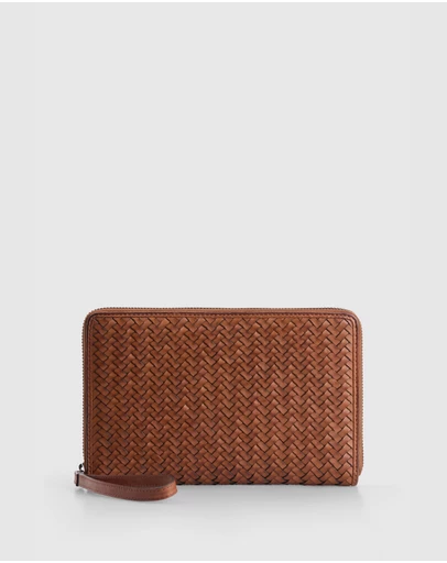 Evity - Lina Leather Weave Travel Wallet