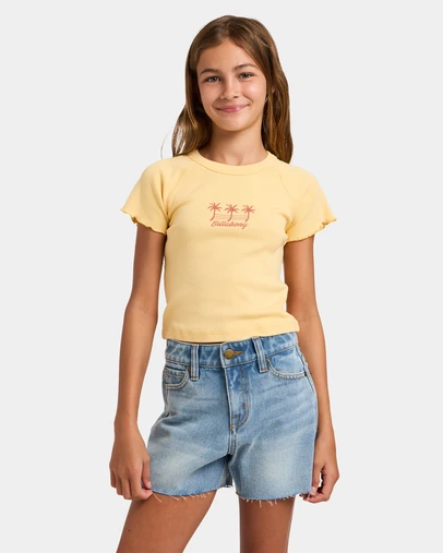 Billabong - Girls 8 to 16 Palm Dreams Ringer T-Shirt
