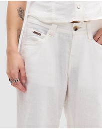BDG By Urban Outfitters - BDG Kayla Lowrider Linen Trousers