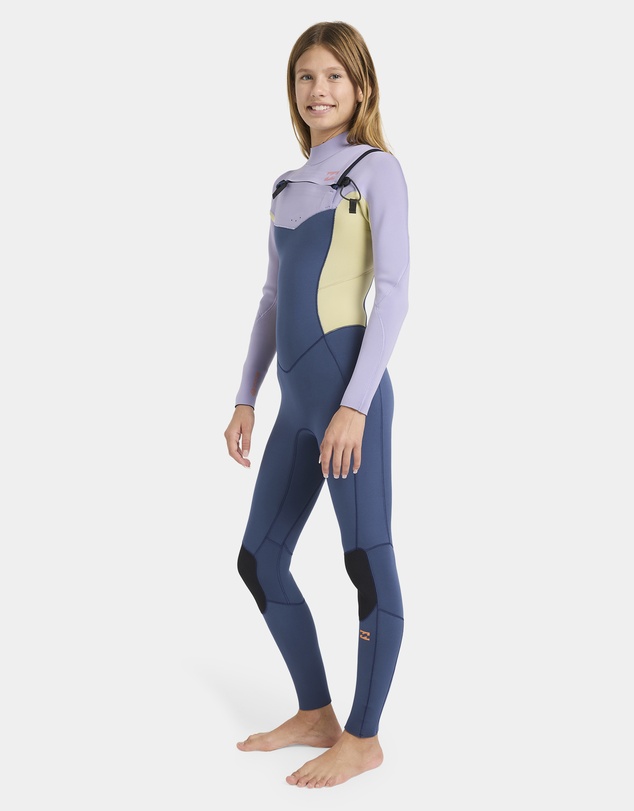 Billabong - Girls 8 to 16 4/3Mm Synergy Natural GBS Chest Zip Long Sleeve Fullsuit