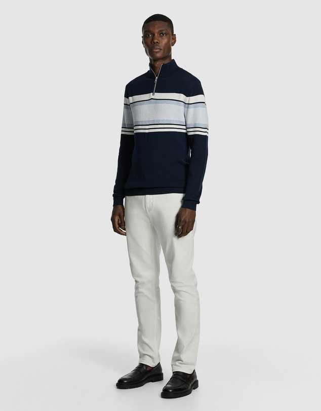 yd. - Brosnon 1/4 Zip Knit Jumper