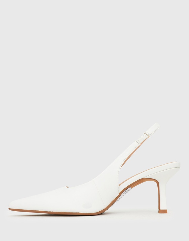 Betts - Wider Fit Jerry Slingback Stiletto Heel Pumps