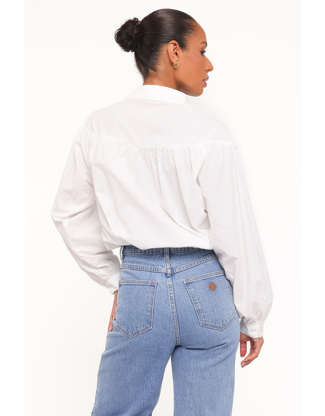 Petal & Pup - Watson Lace Inset Shirt - White