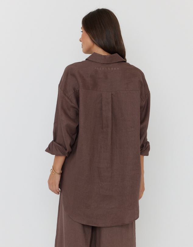 ALEXANDRA - Pluto Shirt Chocolate