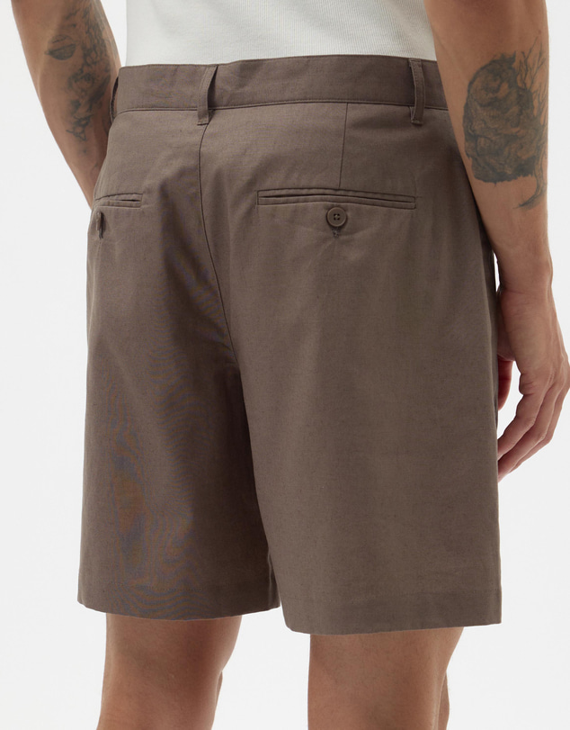AERE - Tailored Linen Blend Shorts