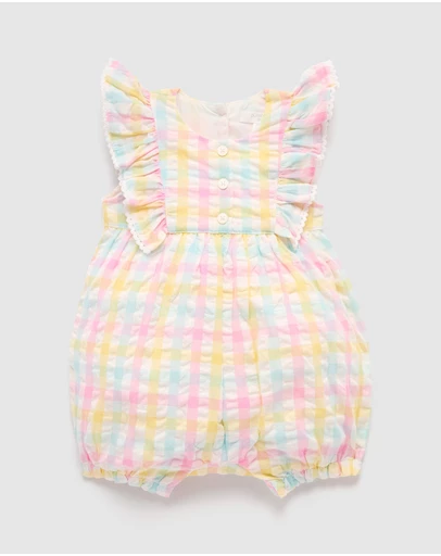 Purebaby - Ruffle Romper-Kids-Babies