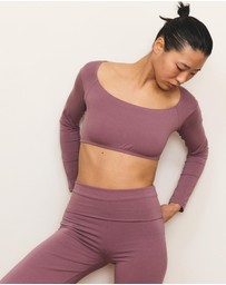 Pinky & Kamal - Long Sleeve Crop Top