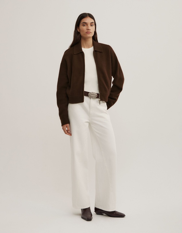 Witchery - Wool Knit Bomber Jacket
