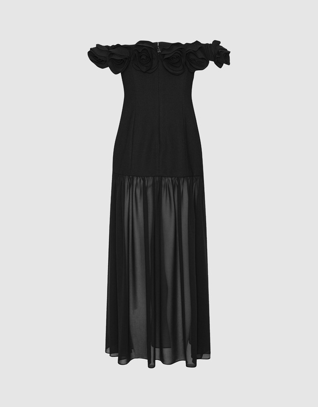 ROTATE - Crepe Maxi Flower Dress