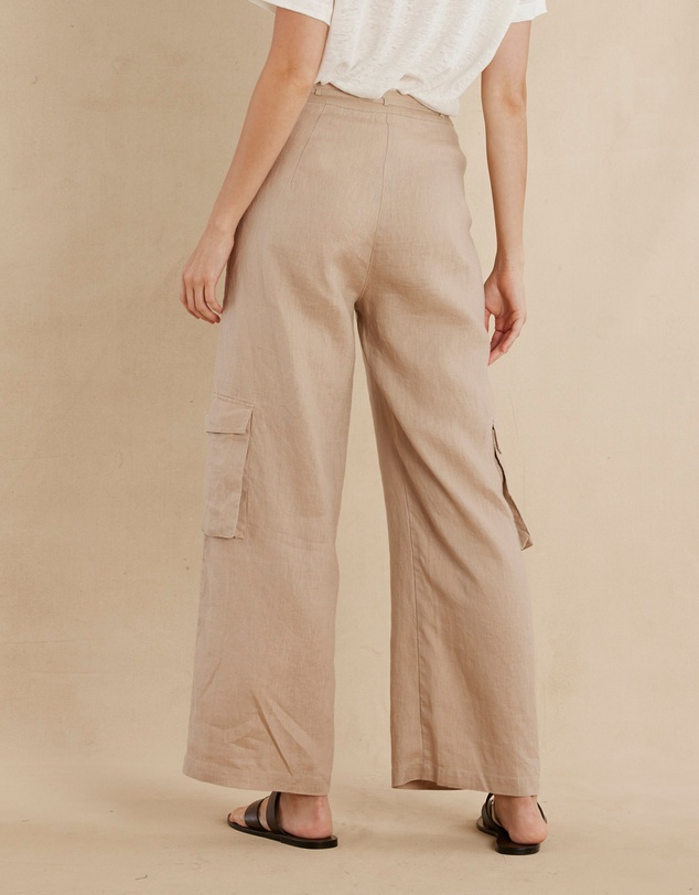 Amelius - Ciel Linen Cargo Pant