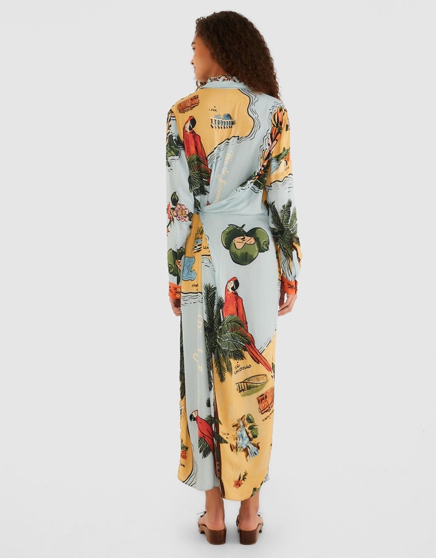Farm Rio - Beaches Path Maxi Dress