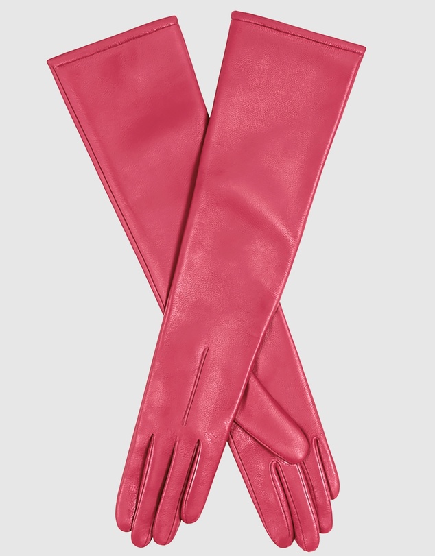 DENTS - Long Above-Elbow Lined Leather Gloves