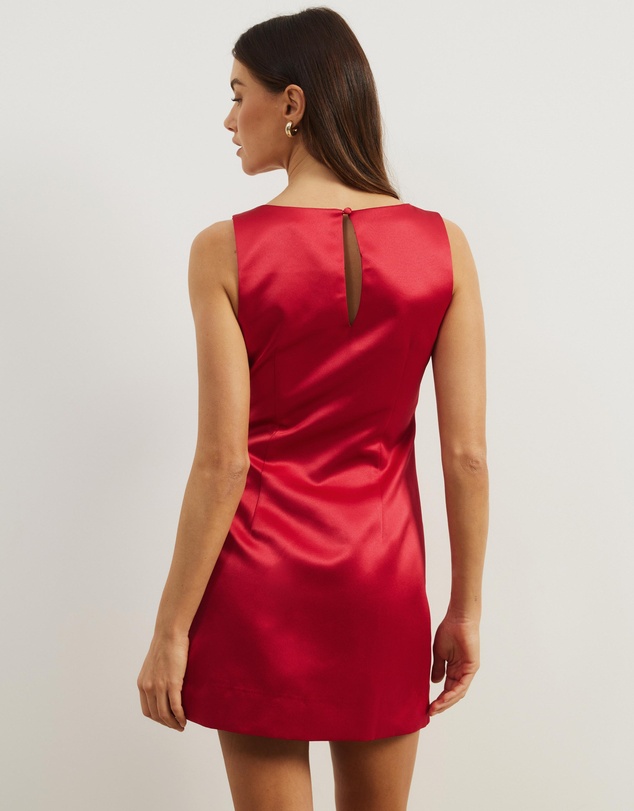 Atmos&Here - Nicky Structured Satin Mini Dress