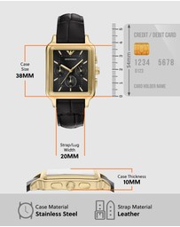 Emporio Armani - Black Chronograph Watch