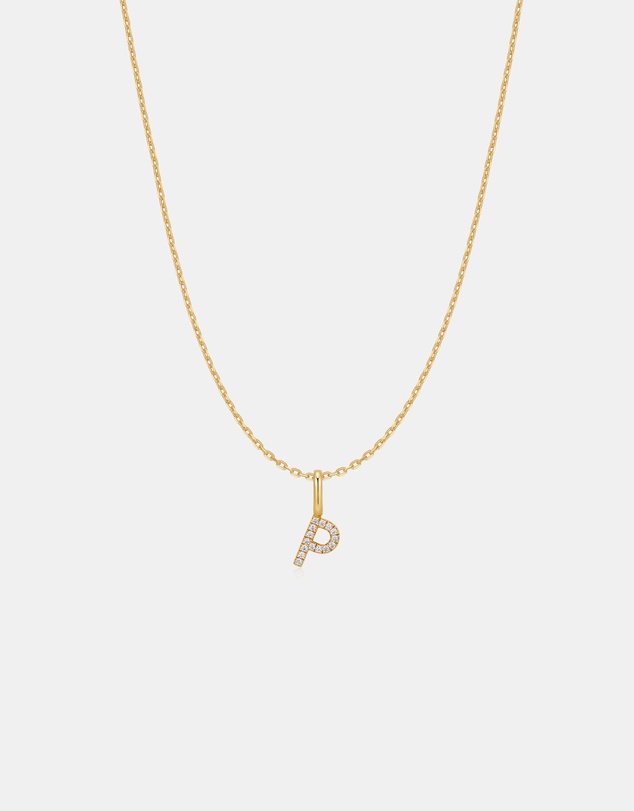 Ania Haie - Ania Haie Gold Letter P Initial Necklace