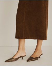Atmos&Here - Lily Suede Midi Skirt