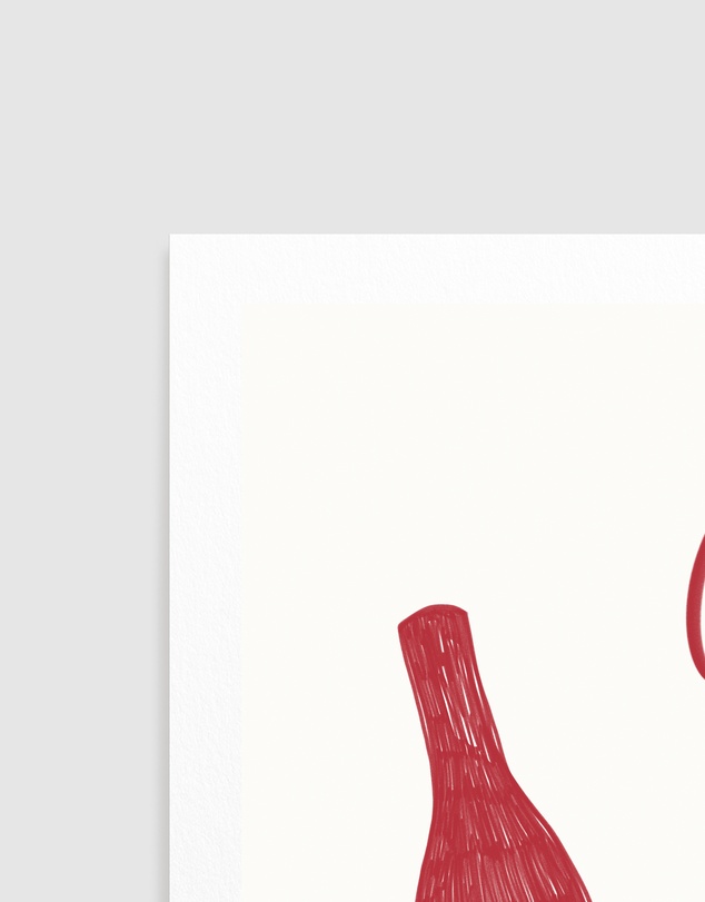 Olive et Oriel - Cheers Wine by Rio Soley Art Print