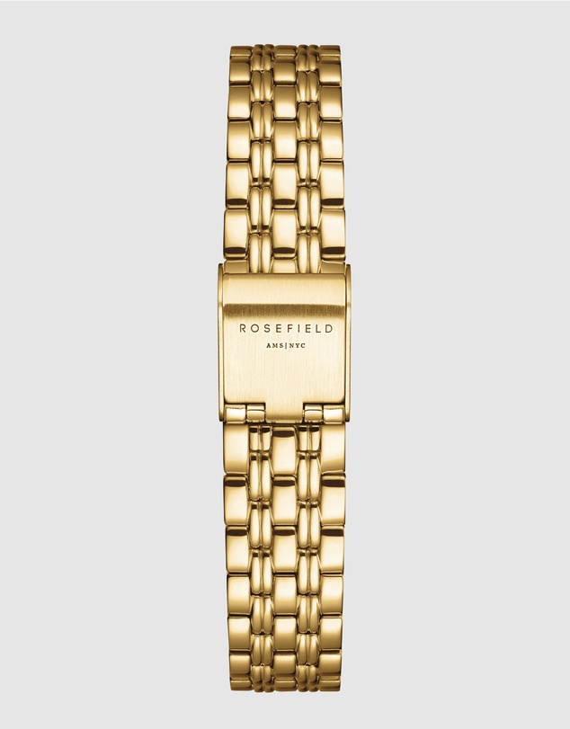 Rosefield - The Octagon XS Burgundy Gold-Tone Bracelet Watch