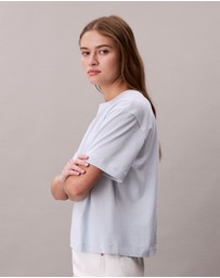 Calvin Klein Jeans - Embroidered Logo Graphic Boxy T-Shirt