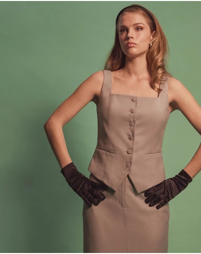 Forcast - Chloe Square Neck Vest