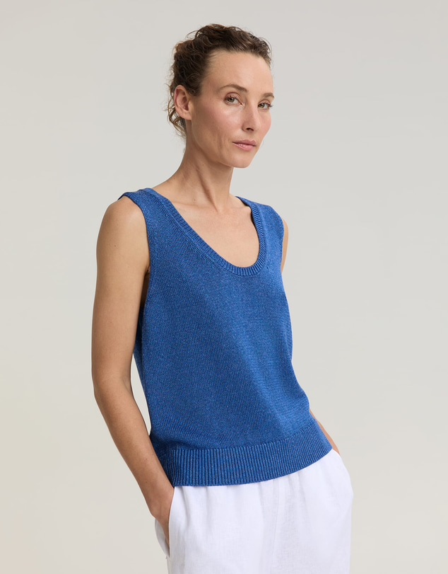 Sportscraft - Linen Blend Singlet