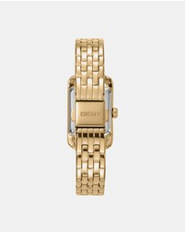 DKNY - Signature Shape Gold 20x33mm Green Dial Womens Watch