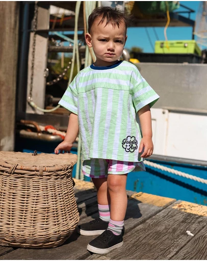 Goldie + Ace - Flick Flack Stripe Tee - Babies-Kids