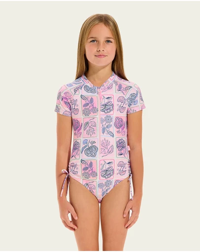 Seafolly - Bloom Floral Paddlesuit - Teens