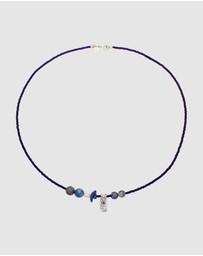 Haze & Glory - ICONIC EXCLUSIVE - Necklace Men Deep Blue Gemstone 925 Sterling Silver